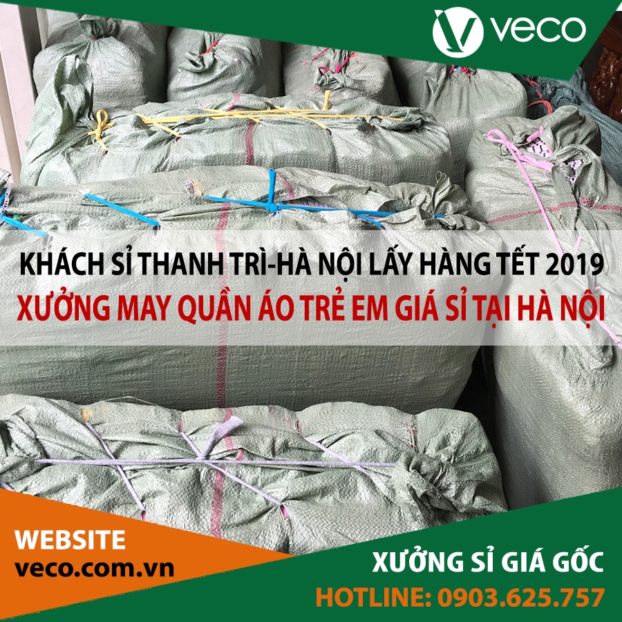 VECO-Xưởng may quần áo trẻ em giá sỉ tại Hà Nội
